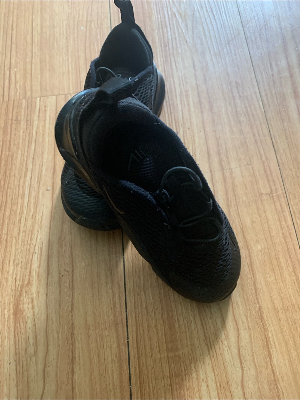 Nike Kids Black Slip-On Mesh Sneakers